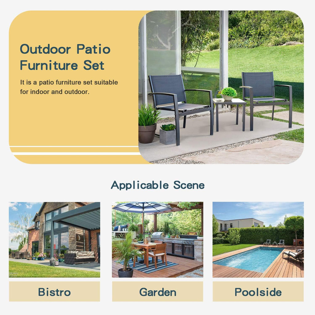 Outdoor 4-Piece Patio Conversation Set 🌿 Stylish & Comfortable Garden Furniture for Backyard & Deck ✨